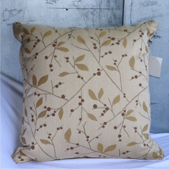 NEW! One Sunbrella Grove Oat Design Soft
Square Throw Pillow 18 x 18 - Picture 1 of 4